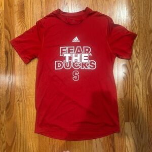 adidas Stevens Institute of Technology Fear The Ducks red Creator Tee